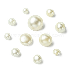 約660個330g 11スタイル1穴ABSプラスチック模造パールボタン  半円形とキノコ型  ミックスカラー  7.5~20.1mm  穴：1.2~4mm  30g /スタイル&nbsp;BUTT-CJ0001-08