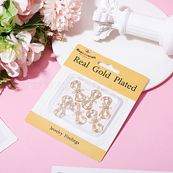 14Pcs Brass Bowknot Connector Charms&nbsp;KK-BBC0021-74