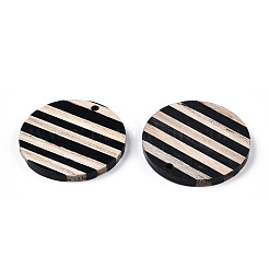 Stripe Resin & Wood Pendants&nbsp;RESI-ZX017-73