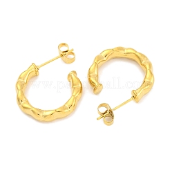 Ion Plating(IP) 304 Stainless Steel Stud Earrings&nbsp;EJEW-H013-22G