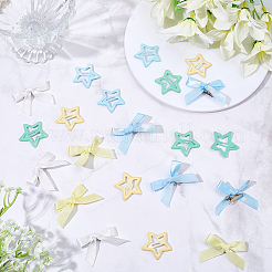 12Pcs Star Iron Snap Hair Clips&nbsp;OHAR-CP0001-24B