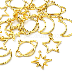 20Pcs 4 Style Alloy Open Back Bezel Pendants&nbsp;PALLOY-CJ0002-11