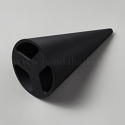 プラスチック製コーン型  陶芸道具用  ブラック  222x100mm&nbsp;AJEW-WH0871-30B-01