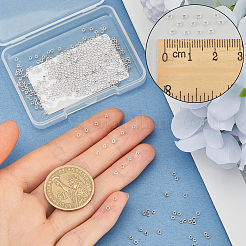500Pcs 316 Surgical Stainless Steel Rondelle Crimp Beads&nbsp;STAS-BBC0008-71