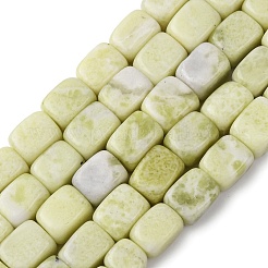 天然石翡翠ビーズ連売り  直方体の  12~13x8~10x8~10mm  穴：1mm  約30~31個/連  14.76''（37.5cm）〜14.96''（38cm）&nbsp;G-D098-D13