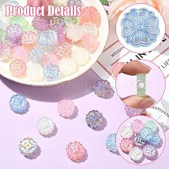 50Pcs Opaque Acrylic Beads&nbsp;OACR-CJ0002-24