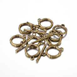 合金マンテル  鉛フリー及びカドミウムフリー  アンティークブロンズ  サイズ：リング：約20.5x17mm  穴：2mm  バー：26x6x3mm  穴：2mm&nbsp;PALLOY-EA9143Y-AB-RS