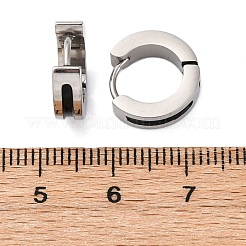 304 Stainless Steel with Enamel Hoop Earrings&nbsp;EJEW-M001-21A-P