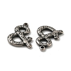 304ステンレスペンダント  シンボルとチャーム  アンティークシルバー  18x23x2.5mm  穴：1.8mm&nbsp;STAS-L022-033AS