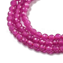 Lab Grown Red Corundum Beads Strands&nbsp;G-L591-A01-01-1