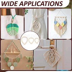 Wood Knitting & Macrame Feather Tassel Tool&nbsp;DIY-WH0453-82A