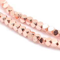 Electroplate Non-magnetic Synthetic Hematite Beads Strands&nbsp;G-L485-10C-RG