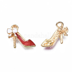 Rack Plating Alloy Enamel Charms&nbsp;ENAM-T011-134B