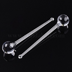 透明なアクリルパーツ  ネイル  透明  127x22.5x22.5mm  穴：2.5mm  約55個/500g&nbsp;TACR-T028-24A