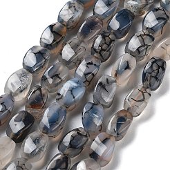 Natural Dragon Veins Agate Beads Strands&nbsp;G-G172-01V