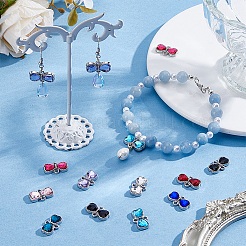 72Pcs 9 Colors Zinc Alloy Rhinestone Connector Charms&nbsp;FIND-GA0007-93