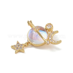 Rack Plating Brass Pendant&nbsp;KK-H476-15G