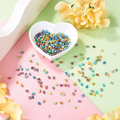 300Pcs Picasso Glass Seed Beads&nbsp;EGLA-TA0013-75