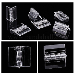 Ahademaker 透明アクリルヒンジ  折りたたみヒンジツール  収納ボックス用  透明  34x30x6mm  30個/箱&nbsp;TOOL-GA0001-69