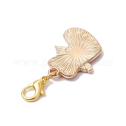 5Pcs Christmas Alloy Enamel Pendant Decorations&nbsp;HJEW-JM02374
