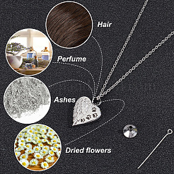 Stainless Steel Urn Ashes Necklace&nbsp;NJEW-CN0001-04