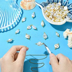 65Pcs 13 Styles ABS Plastic Imitation Pearl Connector Charms&nbsp;PALLOY-CJ00168