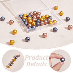45個3色シリコンビーズ  ラウンド  ミックスカラー  12x11mm  穴：2mm  15個/カラー&nbsp;SIL-PH0001-23