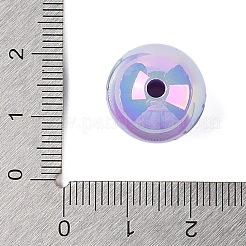 ハロウィーン UVメッキアクリルビーズ  蜘蛛と丸い  プラム  16mm  穴：2.8mm&nbsp;OACR-M013-08A-02