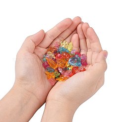 Diyヘアバンドキット  透明なアクリルヨーロッパビーズ  ヘアバンドパーツ  鉄のボールチープ  亜鉛合金カニカン  absプラスチックはさみ  プラスチックの箱  ミックスカラー  19x13x2.2cm&nbsp;DIY-YW0001-42