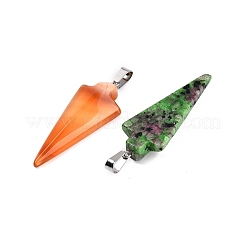 Natural & Synthetic Mixed Stone Pendants&nbsp;G-N344-21P
