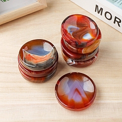 Natural Red Agate Demagnetizing Bowl Display Decorations&nbsp;PW-WG14B5A-01