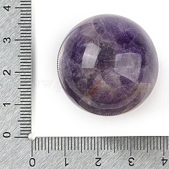 天然アメジスト球ビーズ  穴なし/ドリルなし  丸いボールビーズ  30~31mm&nbsp;G-I367-05G