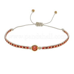 Adjustable Nylon Cord Braided Bead Bracelets&nbsp;BJEW-C011-16A