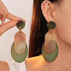 Acrylic Stud Dangle Earrings&nbsp;FS-WGDD495-01