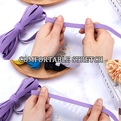 40 Yards 8 Colors Flat Polyester Non-slip Elastic Cord&nbsp;OCOR-GF0003-65
