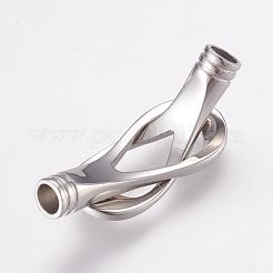 Tarnish Resistant 304 Stainless Steel Magnetic Clasps with Glue-in Ends&nbsp;STAS-L189-14P