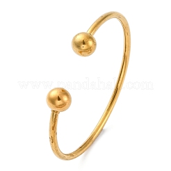304 Stainless Steel Cuff Bangles&nbsp;BJEW-P310-13G