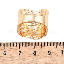 Brass Micro Pave Cubic Zirconia Finger Rings for Women&nbsp;CU-CBAA973-01G