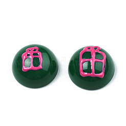 Opaque Resin Enamel Cabochons&nbsp;CRES-N031-020