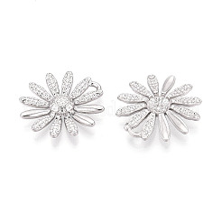 304 Stainless Steel Daisy Pendants&nbsp;STAS-T069-43P
