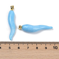 Handmade Lampwork with Brass Pendants&nbsp;KK-Q095-02A-05