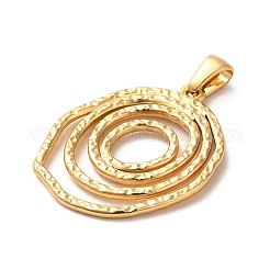 304ステンレスペンダント  マルチリングチャーム  ゴールドカラー  29x24x2mm  穴：6x2.5mm&nbsp;STAS-L272-010G