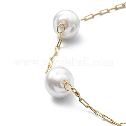 ABS Plastic Imitation Pearl Beaded Chain Bracelet&nbsp;BJEW-JB09421