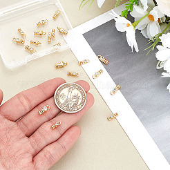 20Pcs 2 Styles Brass Cord Ends&nbsp;KK-GA0001-77