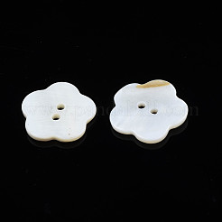 Natural Freshwater Shell Buttons&nbsp;SHEL-N026-181