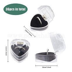 Heart Plastic Ring Boxes&nbsp;LS-CON-WH0084-83A