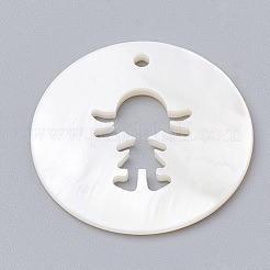 Freshwater Shell Pendants&nbsp;SHEL-N020-10
