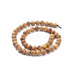 Natural Wood Beads Strands&nbsp;WOOD-F008-05-D