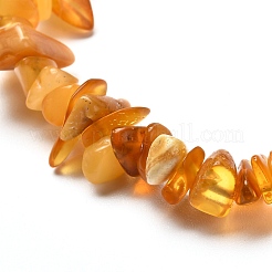 Natural Amber Chip Beads Stretch Bracelets Set for Parent and Kid&nbsp;BJEW-JB06819