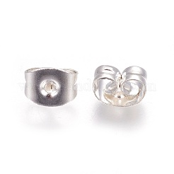 304ステンレス鋼摩擦イヤーナット  銀  6x4.5x3.5mm  穴：0.9mm&nbsp;STAS-P227-29S